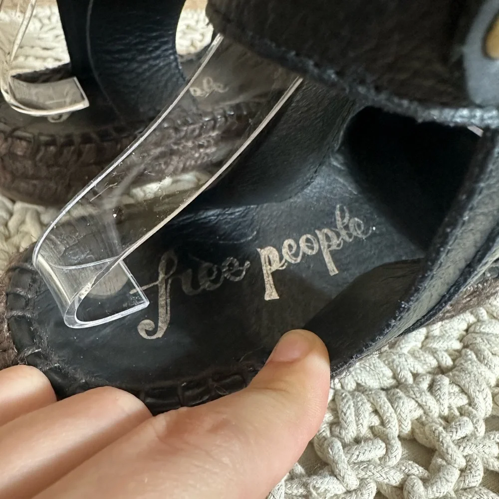 Free People Made in Spain Aurora Espadrille in Black - Size 38